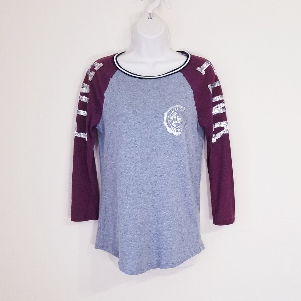 PINK VS Sequin Baseball T-Shirt